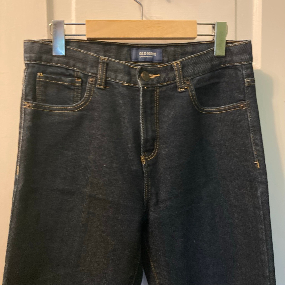 Women's Old Navy Dark Blue Straight Leg Jeans Size 18 regular - Picture 3 of 6
